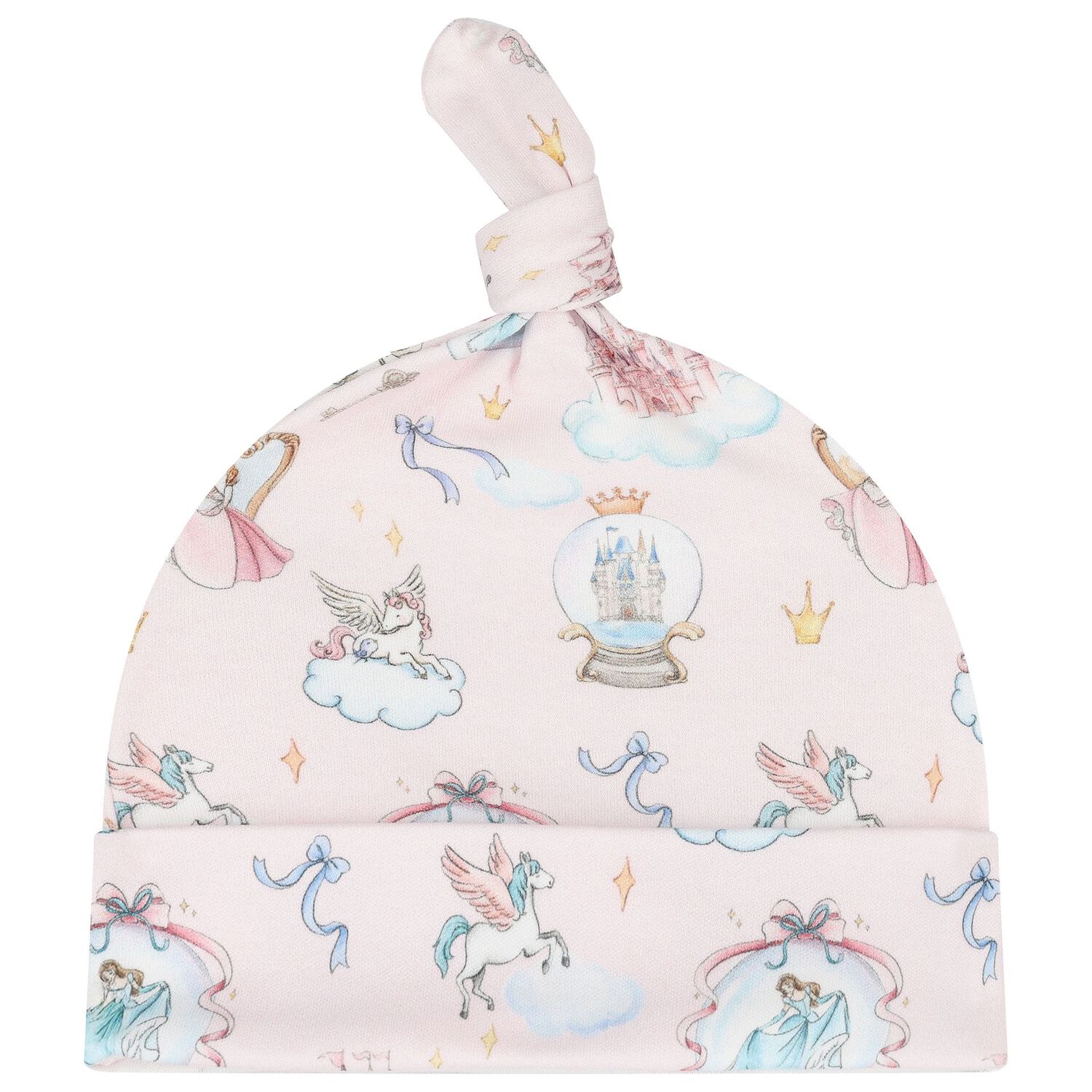 Baby Girls Pink Princess Babygrow Gift Set (3 Piece), 1, hi-res