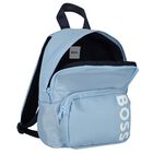Boys Blue Logo Backpack, 1, hi-res