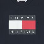 Boys Navy Blue Logo T-Shirt, 1, hi-res