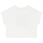 طقم شورت بنات بطبعة طائر باللون الأبيض , 2, hi-res