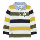 Younger Boys Striped Polo Shirt, 1, hi-res