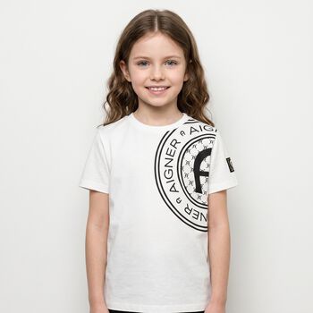 Boys White Logo T-Shirt