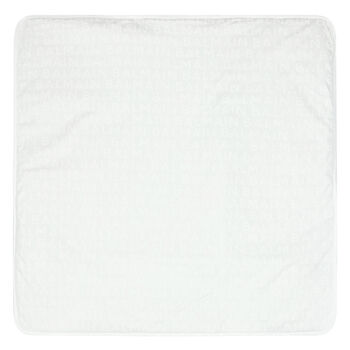 White Logo Baby Blanket