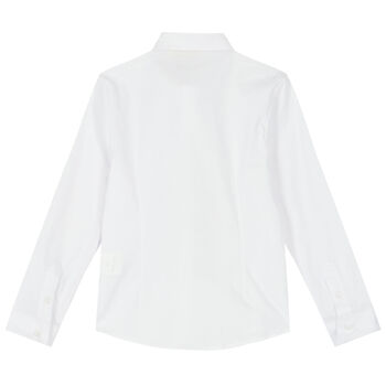 Boys White Logo Shirt