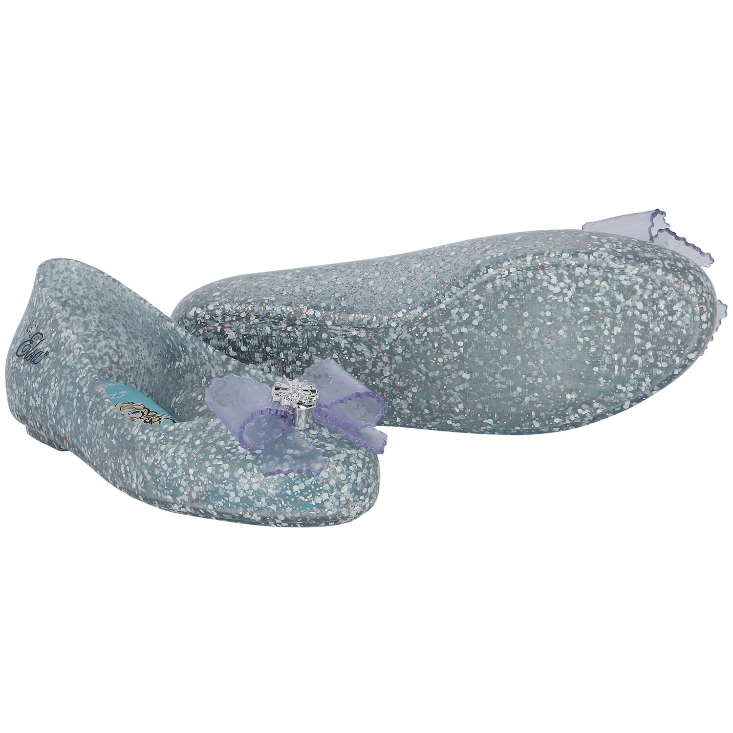 حذاء جيلي باللون الأزرق للبنات , 1, hi-res