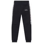 Boys Black Joggers, 2, hi-res