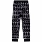 Girls Blue Knitted Mini Me Logo Trousers, 1, hi-res