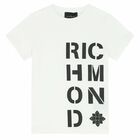 Boys White Logo T-Shirt, 1, hi-res