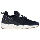 Boys Navy Blue Logo Trainers, 2, hi-res
