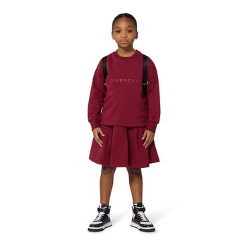 Girls Red Logo Dress