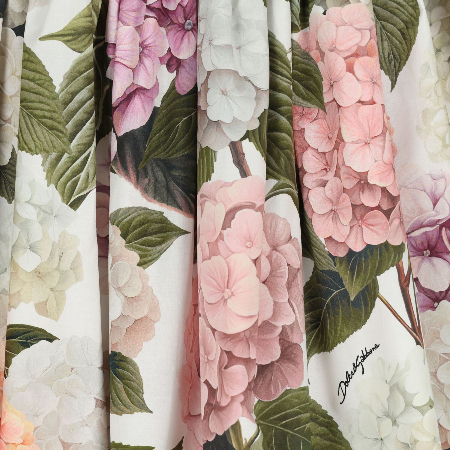 Girls Ivory & Pink Floral Dress, 1, hi-res