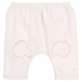 Girls Pink Jersey Joggers