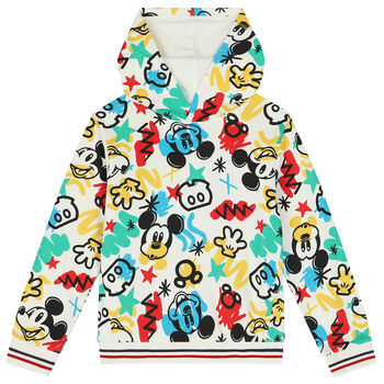 Ivory Mickey Mouse Hooded Top