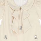 Girls Gold Embellished Gold Dress , 1, hi-res