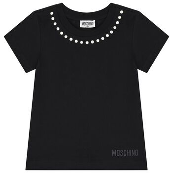 Girls Black Logo T-Shirt