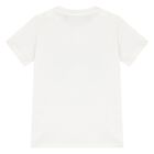 Younger Boys White Logo T-Shirt, 2, hi-res
