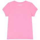 تيشيرت بنات بشعار الشوبيت باللون الوردى, 1, hi-res