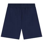 Girls Navy Blue Boke Flower Shorts, 1, hi-res