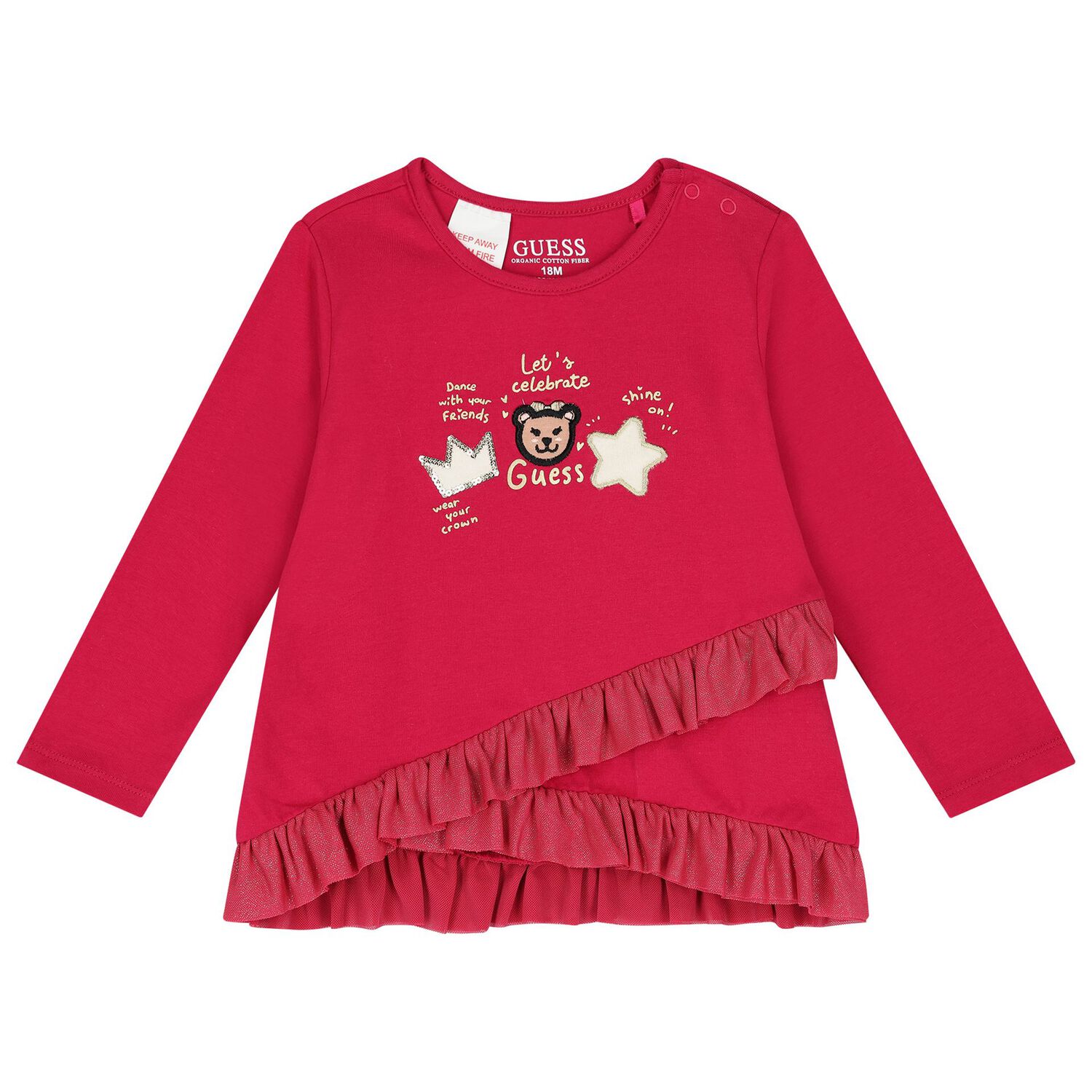 طقم بنات ليغنز بالشعار باللون الأحمر و البيج, 1, hi-res