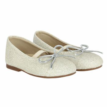 Girls Metallic Ballerina Shoes