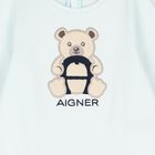 طقم أفرول  أولاد بشعار تيدي بير باللون الأزرق, 2, hi-res