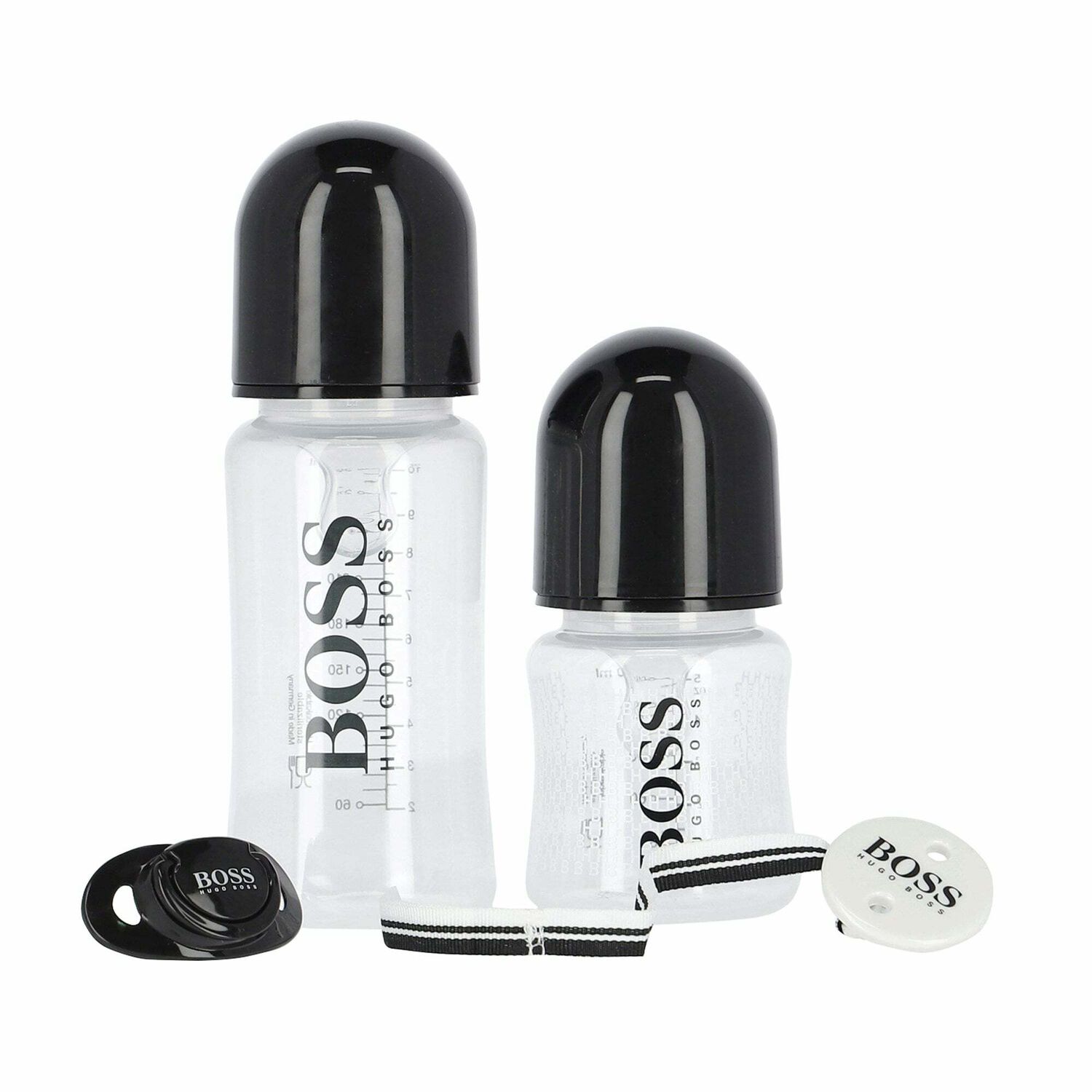 طقم لهاية وزجاجات رضاعة باللون الاسود, 2, hi-res