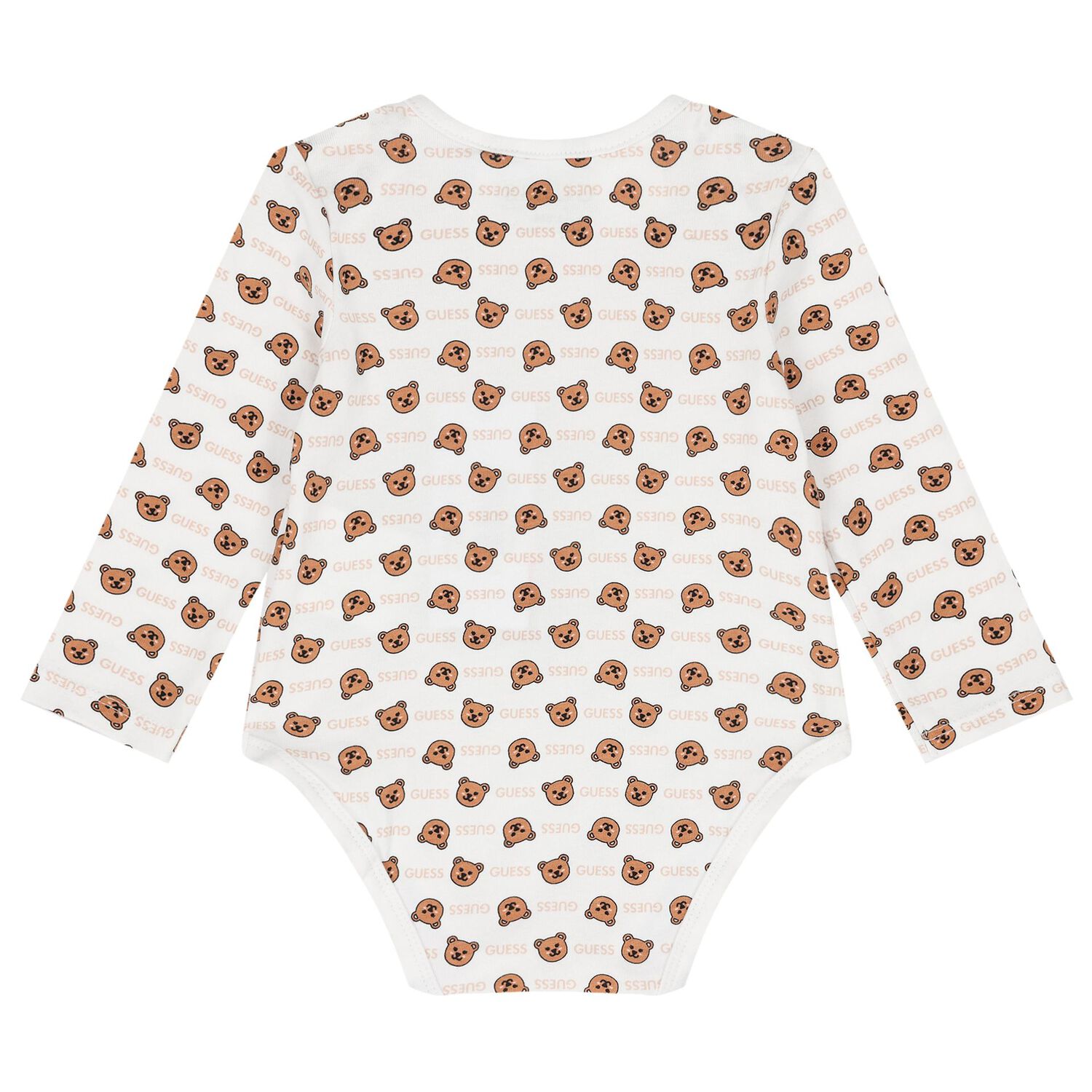 طقم بنات دنغري باللون الأبيض والبيج , 1, hi-res