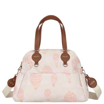 Baby Girls Pink Hot Air Balloon Jacquard Changing Bag