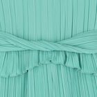 جمبسوت شيفون مطوي باللون الأخضر للبنات, 1, hi-res