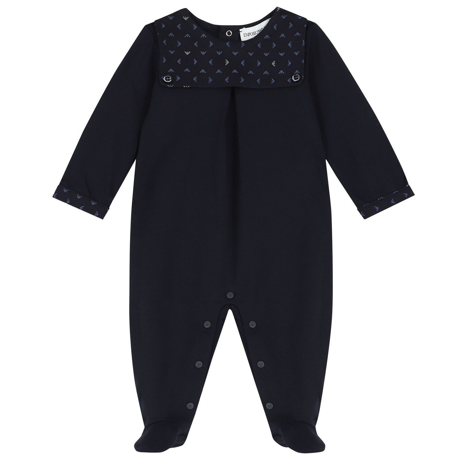 Baby Boys Navy Blue Logo Babygrow Gift Set, 4, hi-res