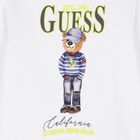 سويت شيرت بالشعار الدب تيدي باللون الأبيض للأولاد, 1, hi-res