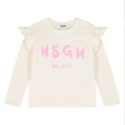 Younger Girls Ivory & Pink Leggings Set, 2, hi-res