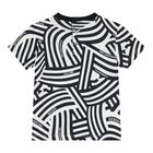 Baby Boys White & Navy Blue Logo Shorts Set, 3, hi-res