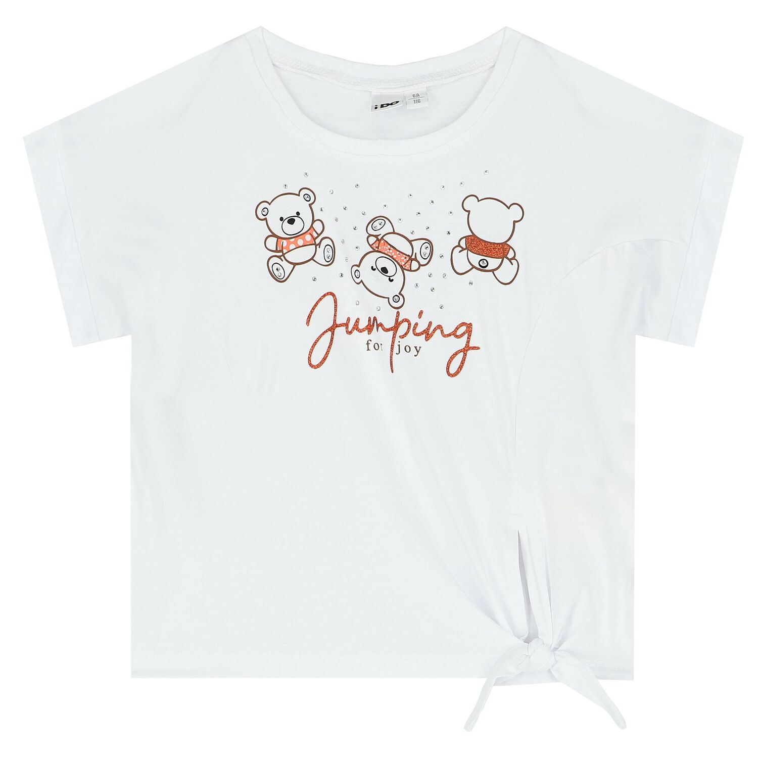 طقم بنات تنورة باللون الأبيض والبرتقالي, 1, hi-res