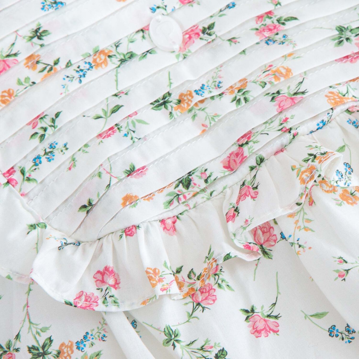 رومبير بنات بطبعة الزهور باللون العاجي, 1, hi-res