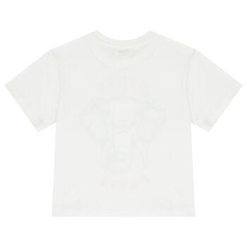 Boys White Elephant Logo T-Shirt