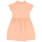 فستان بنات بالشعار باللون وردي , 2, hi-res