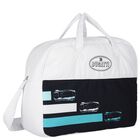 Baby Boys White & Navy Blue Logo Baby Changing Bag, 1, hi-res