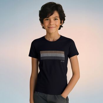 Boys Black Logo T-Shirt