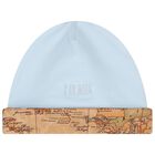 طقم هدايا ملابس أطفال للأولاد بطبعة خريطة جغرافية باللونين الأزرق والبيج, 1, hi-res