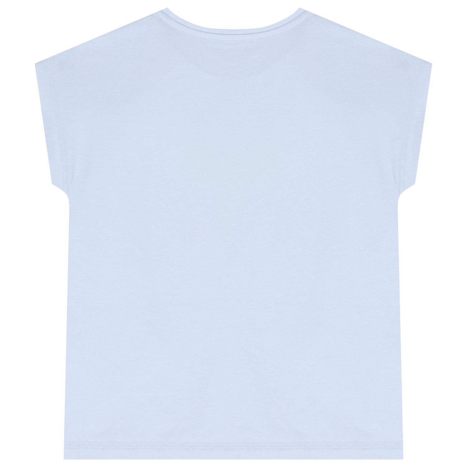 تيشيرت بنات بشعار ترتر باللون الأزرق, 1, hi-res image number null