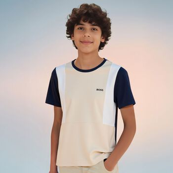 Boys Ivory Logo T-Shirt