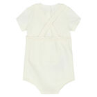 Ivory Dungarees Baby Set, 1, hi-res