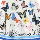 فستان قطني للبنات بتصميم فراشات باللونين الأبيض والأزرق, 1, hi-res