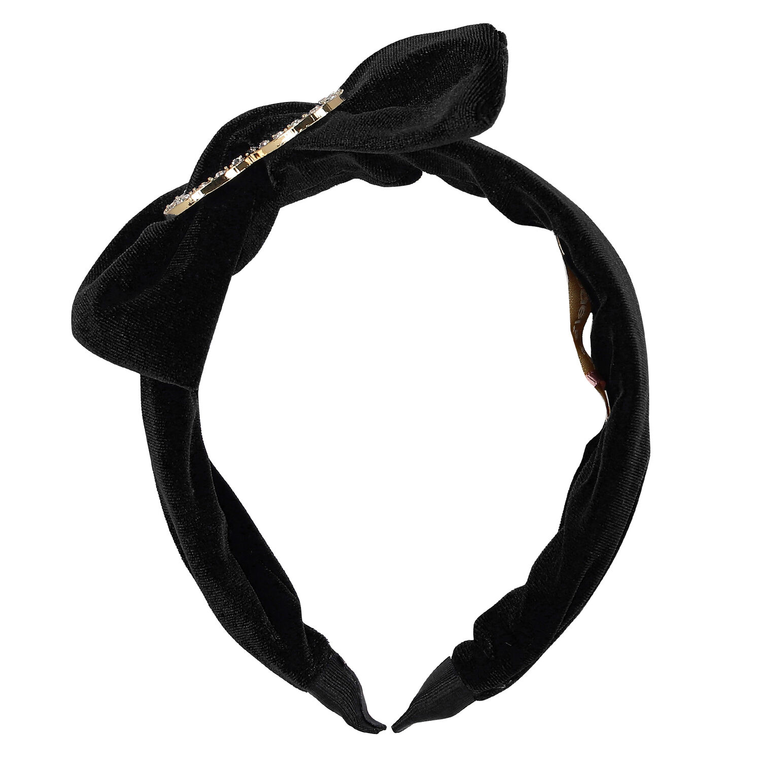 طوق شعر قلب باللون الاسود, 1, hi-res