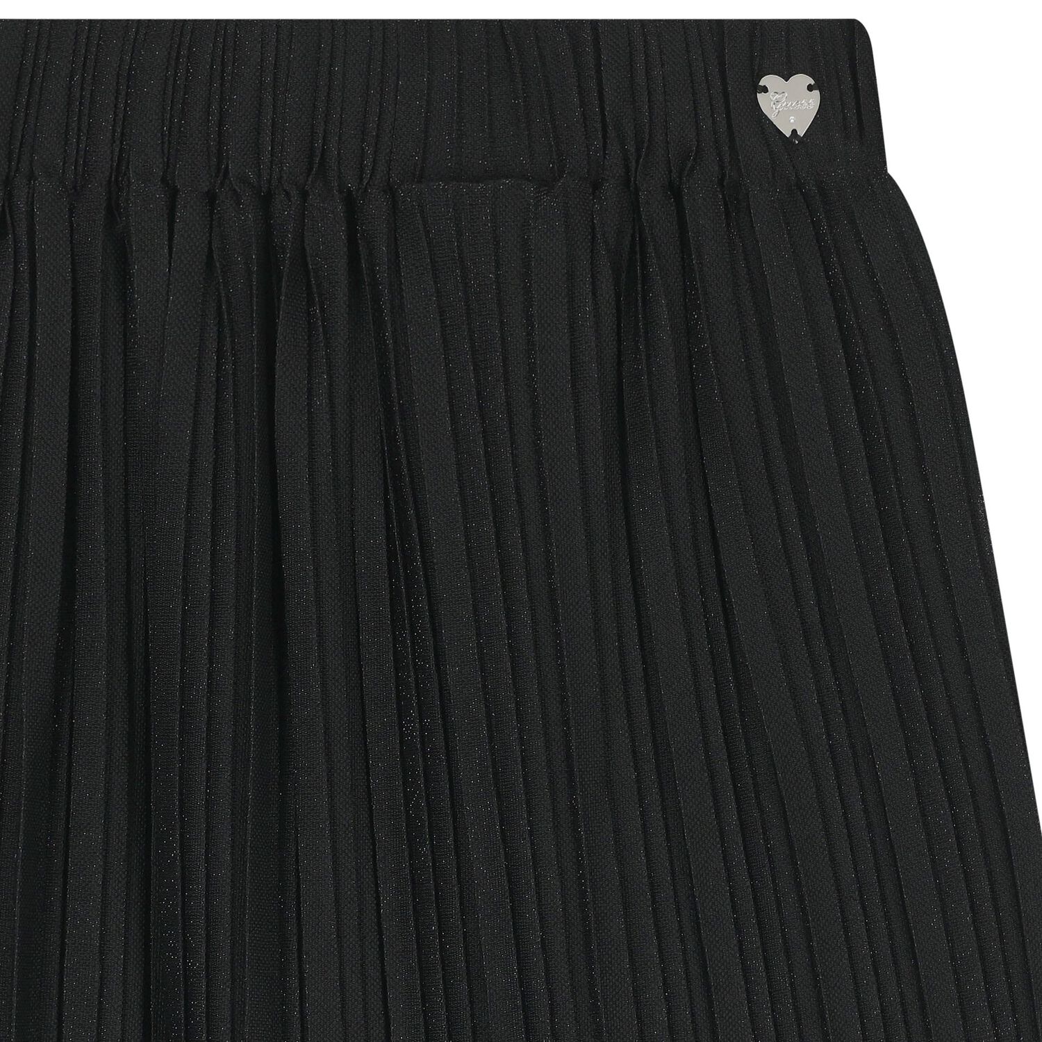 Girls Black Pleated Skirt, 1, hi-res