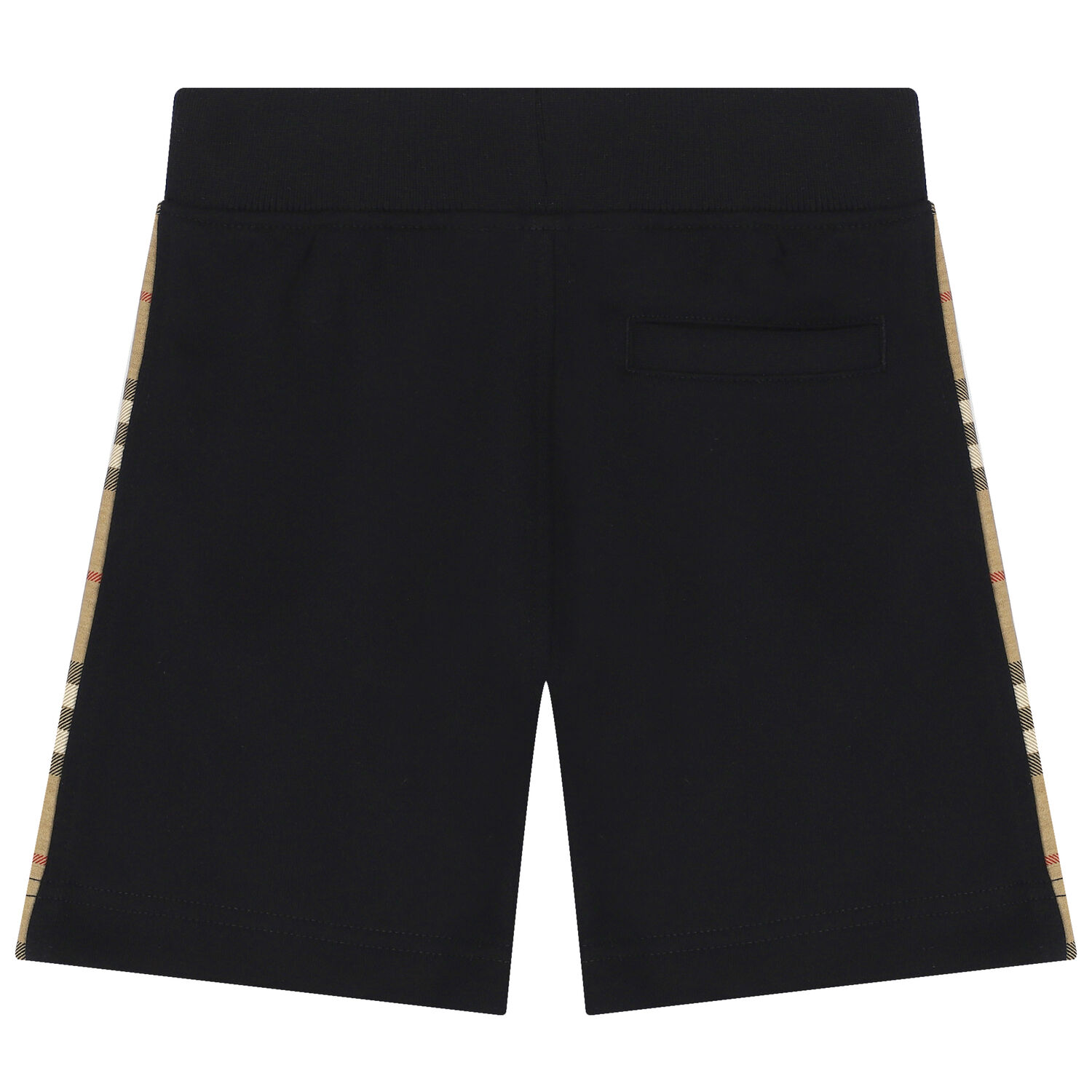 Black & Beige Check Shorts, 1, hi-res
