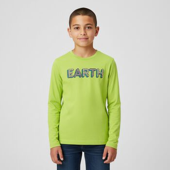 Boys Green & Navy Long Sleeve Tops ( 2-Pack )