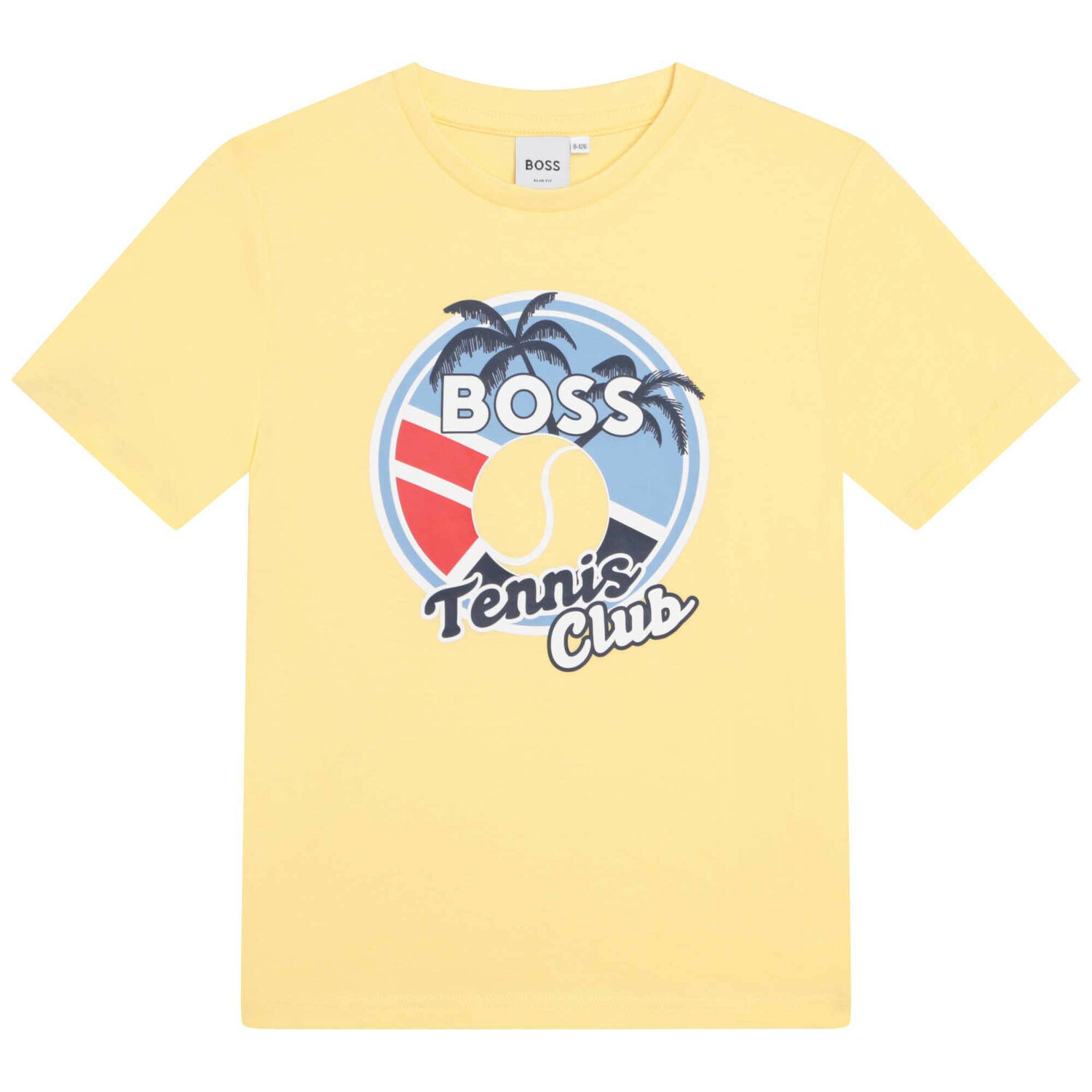 Boys Mini-Me Yellow Logo T-Shirt, 2, hi-res