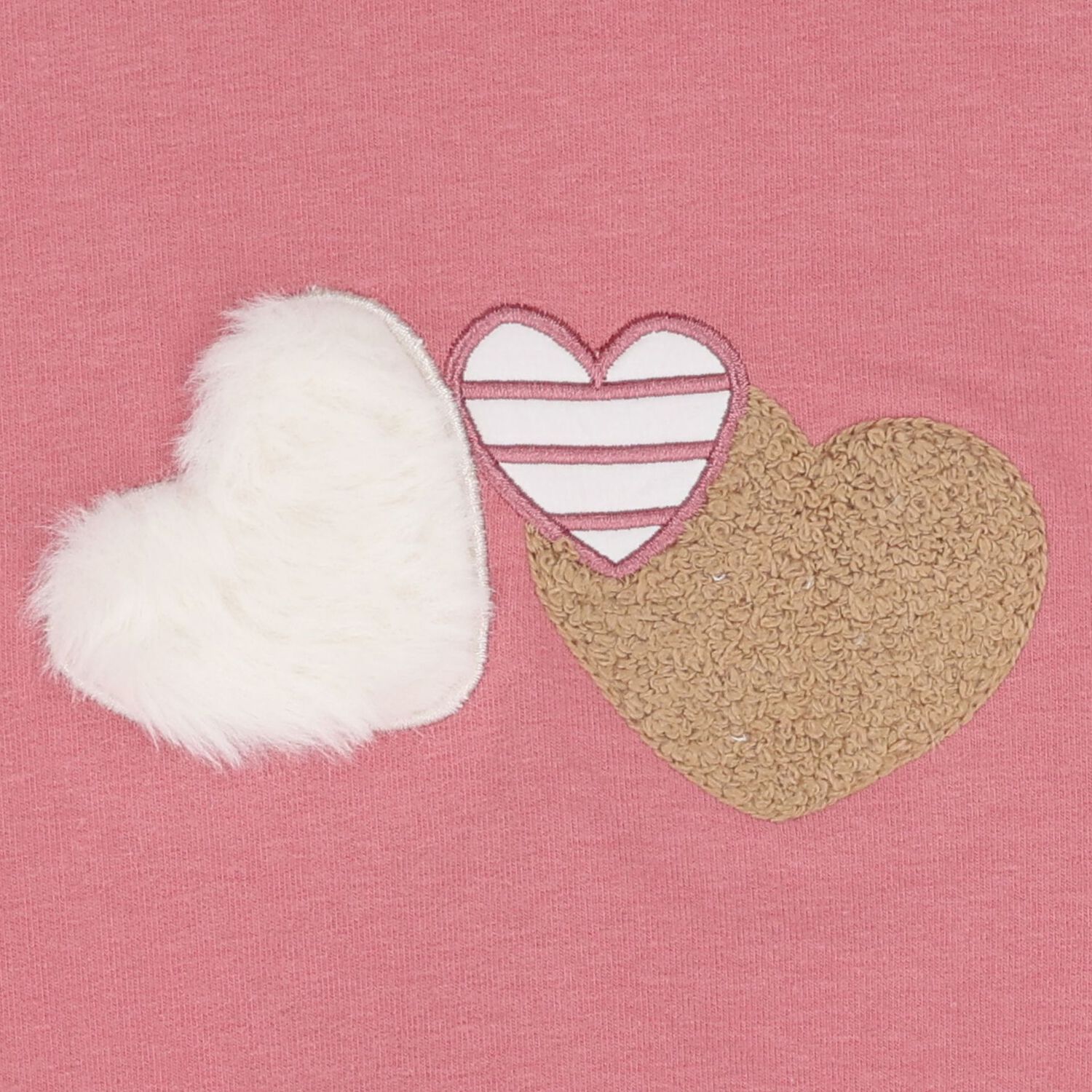 طقم ليجينز للبنات باللون الوردي والعاجى, 1, hi-res